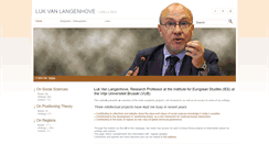 Desktop Screenshot of lukvanlangenhove.be